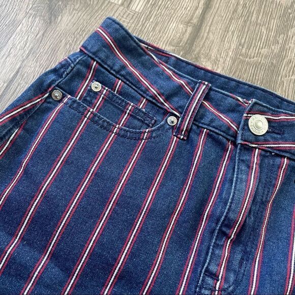 2/$30 American Eagle Hi Rise Striped Mini Skirt - Picture 3 of 9